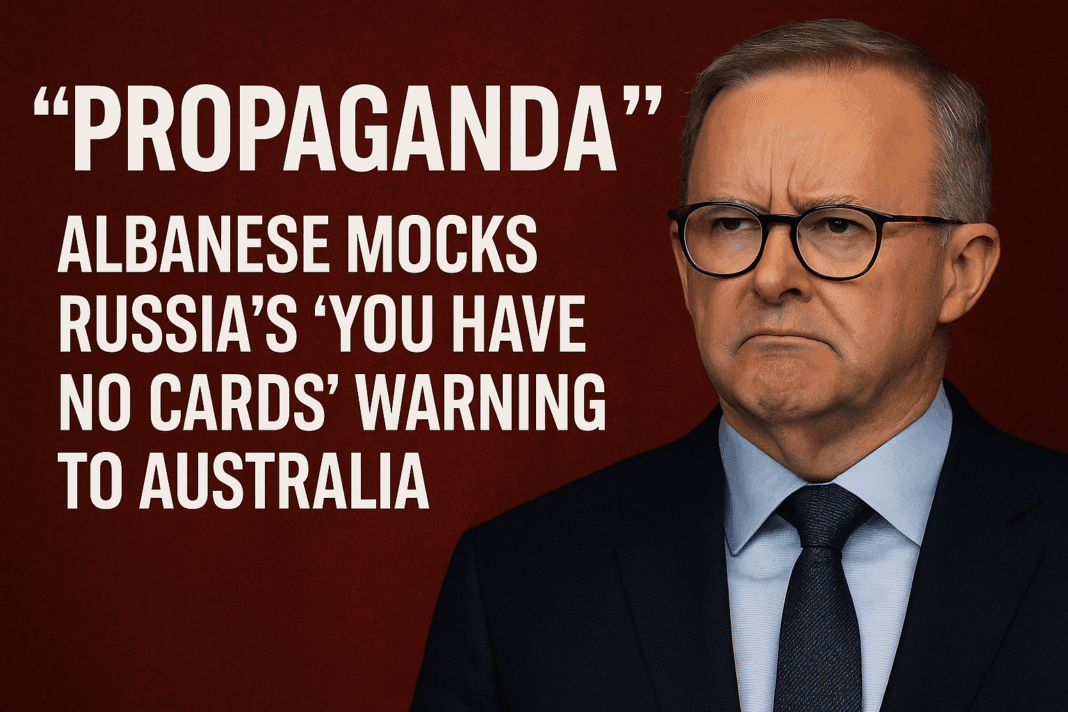 Surveillance Propaganda: Albanese Rejects Russia’s ‘No Cards’ Warning